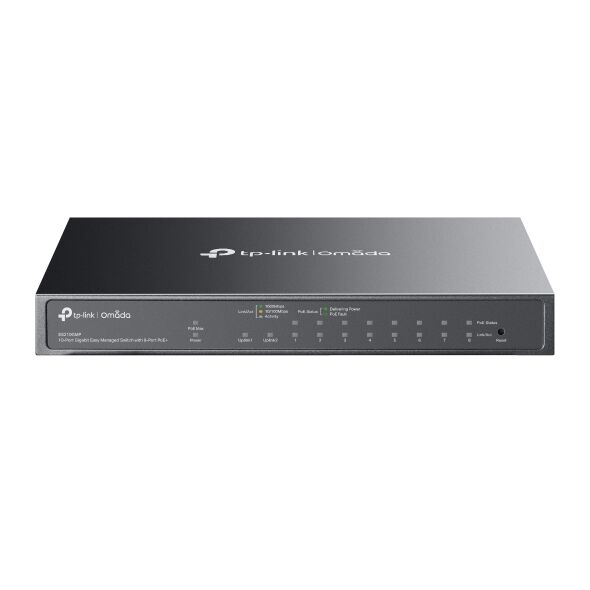 Omada ES210GMP 10-Port Gigabit Easy Managed Switch with 8-Port PoE+